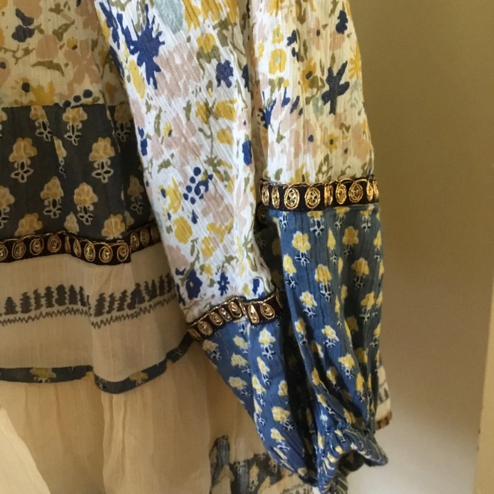 Free People Gardenia Floral Tunic Top - Picture 8 of 11